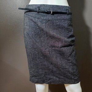 NWoT Takara Brand Belted Grey Business-Casual Pencil Skirt